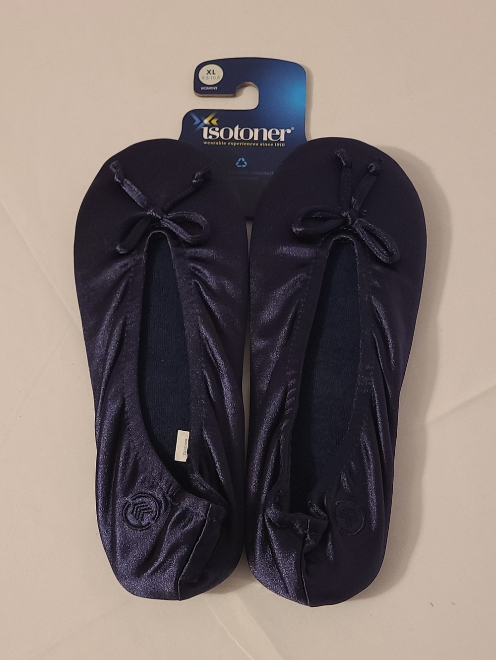 Isotoner Slippers Navy Blue Women's
